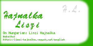 hajnalka liszi business card